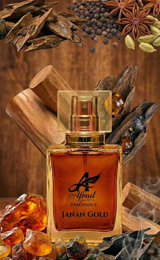 JANAN GOLD IMPRESSION By Afrail Fragrances  Elegance in Gold. Power in Presence.